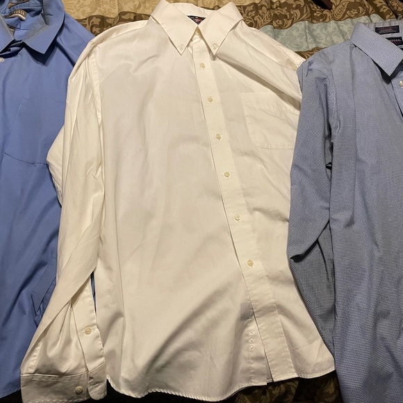Lot 3 dress shirts American Living and Stafford & Van Heusen size 17 - Picture 1 of 8